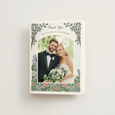 Folded Wedding Thank You Cards