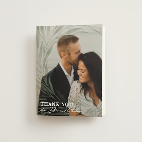 Folded Wedding Thank You Cards