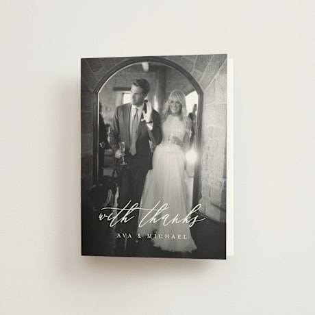 Folded Wedding Thank You Cards