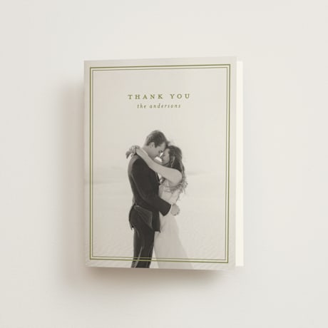 Folded Wedding Thank You Cards