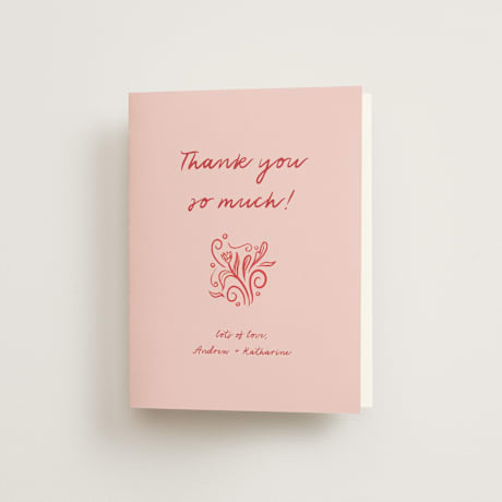 Folded Wedding Thank You Cards