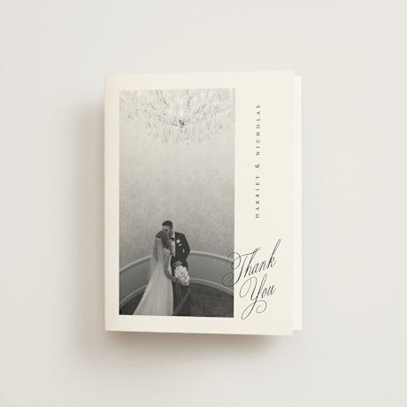 Folded Wedding Thank You Cards