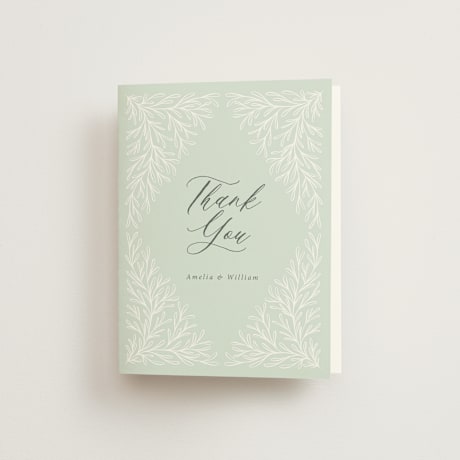 Folded Wedding Thank You Cards
