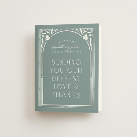 Folded Wedding Thank You Cards