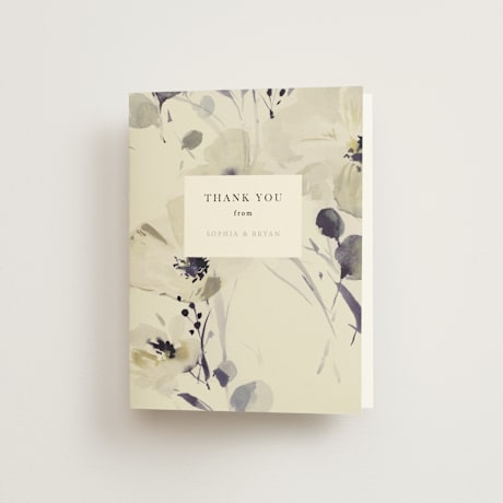 Folded Wedding Thank You Cards