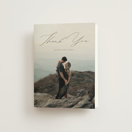 Folded Wedding Thank You Cards