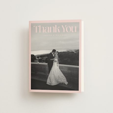Folded Wedding Thank You Cards