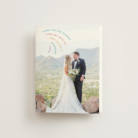 Folded Wedding Thank You Cards