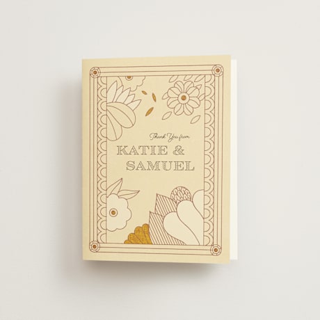 Folded Wedding Thank You Cards