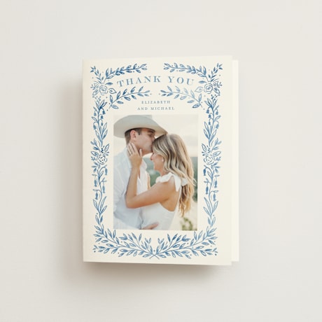 Folded Wedding Thank You Cards