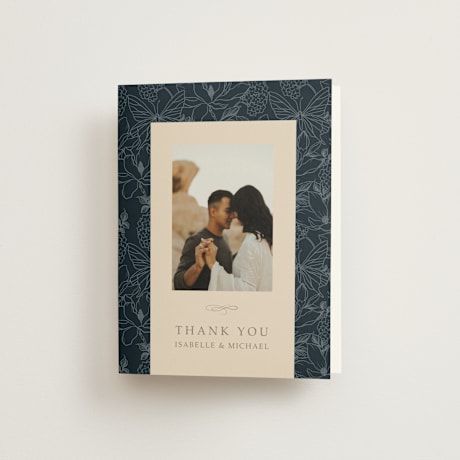 Folded Wedding Thank You Cards