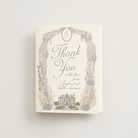 Folded Wedding Thank You Cards