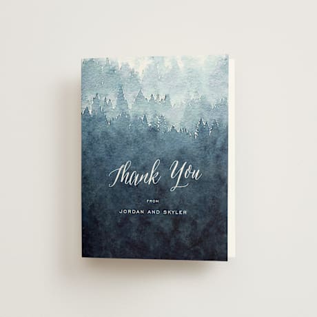 Folded Wedding Thank You Cards