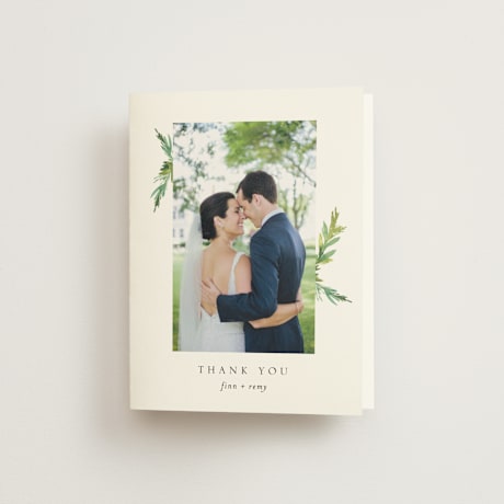 Folded Wedding Thank You Cards