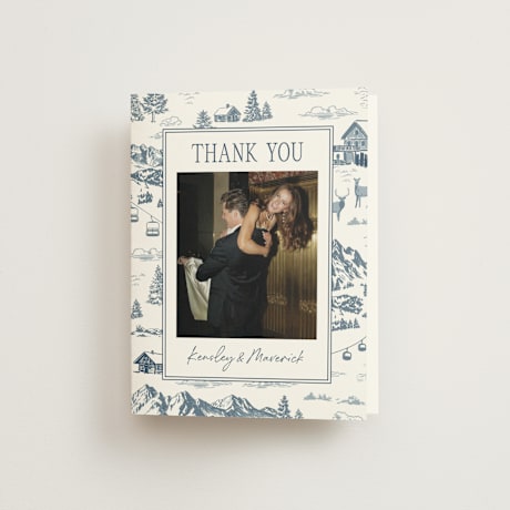 Folded Wedding Thank You Cards