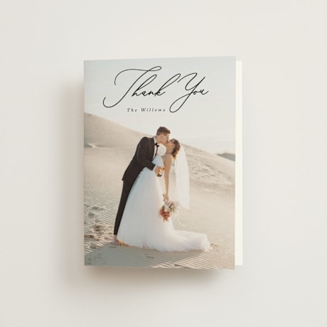 Folded Wedding Thank You Cards