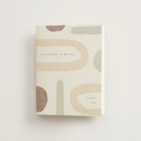 Folded Wedding Thank You Cards