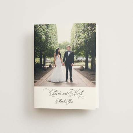 Folded Wedding Thank You Cards