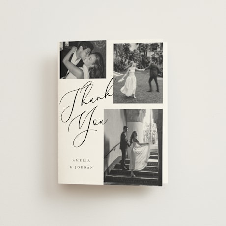 Folded Wedding Thank You Cards
