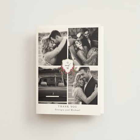 Folded Wedding Thank You Cards