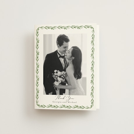 Folded Wedding Thank You Cards