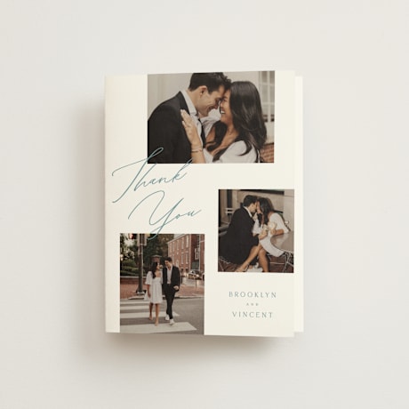 Folded Wedding Thank You Cards