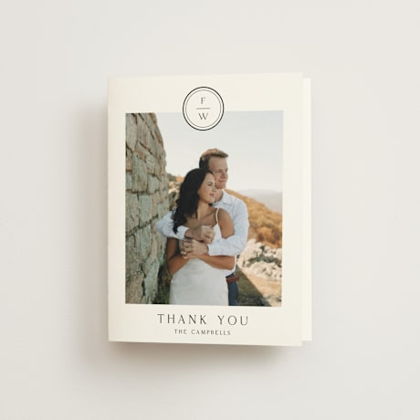 Folded Wedding Thank You Cards