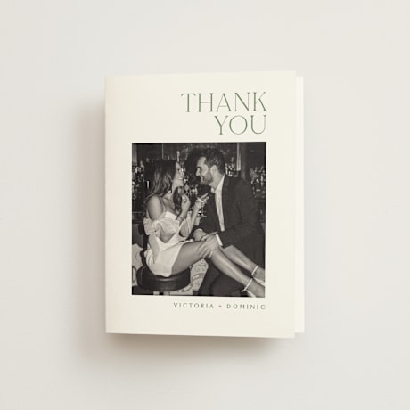 Folded Wedding Thank You Cards