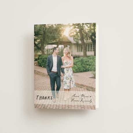 Folded Wedding Thank You Cards