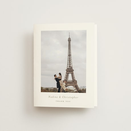 Folded Wedding Thank You Cards