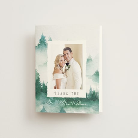 Folded Wedding Thank You Cards