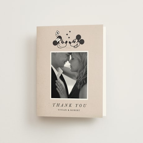 Folded Wedding Thank You Cards