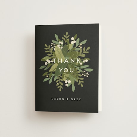 Folded Wedding Thank You Cards