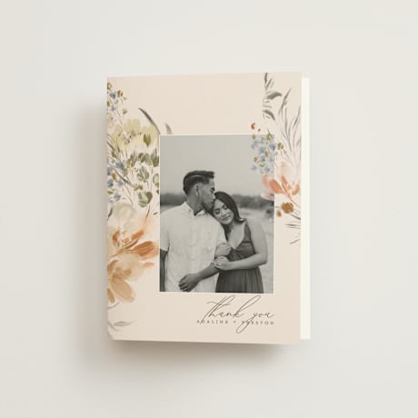 Folded Wedding Thank You Cards