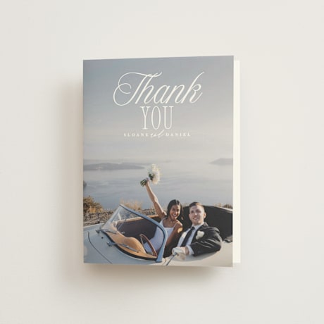 Folded Wedding Thank You Cards