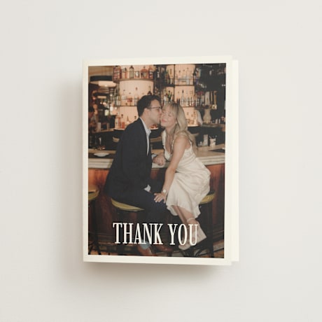 Folded Wedding Thank You Cards