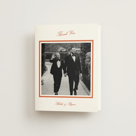 Folded Wedding Thank You Cards