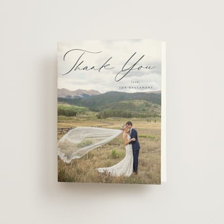 Folded Wedding Thank You Cards