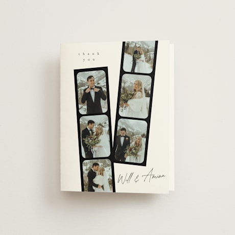 Folded Wedding Thank You Cards