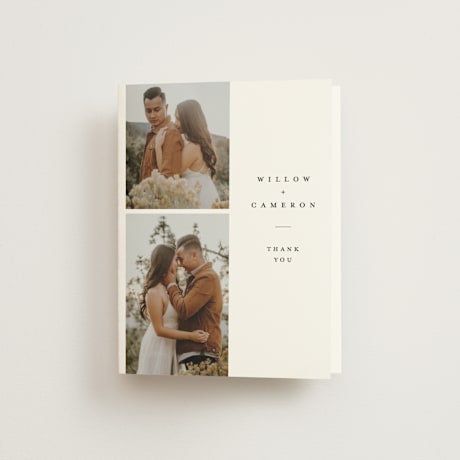 Folded Wedding Thank You Cards