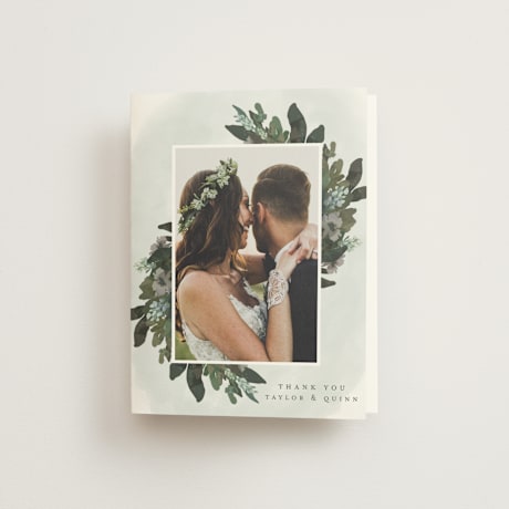 Folded Wedding Thank You Cards