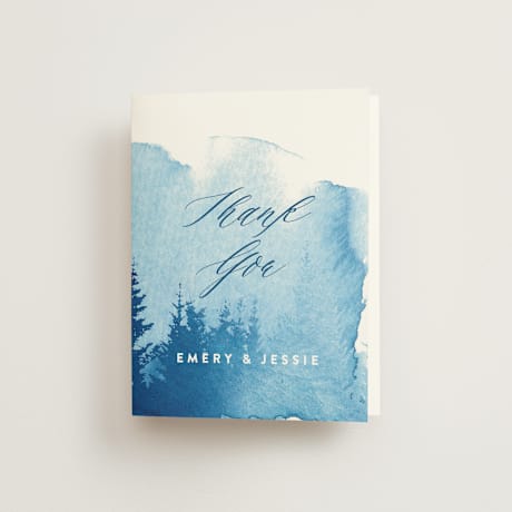 Folded Wedding Thank You Cards