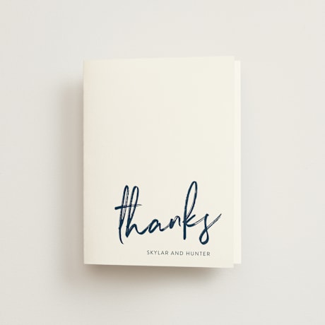 Folded Wedding Thank You Cards