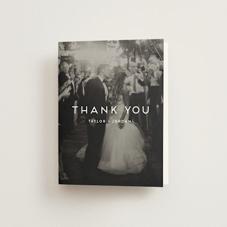 Folded Wedding Thank You Cards