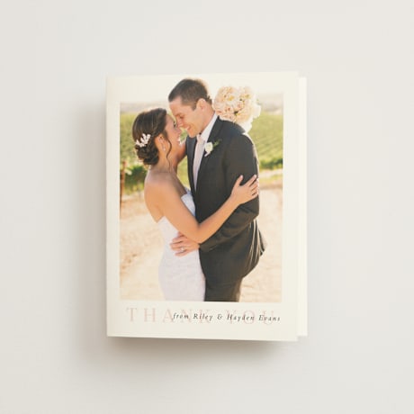 Folded Wedding Thank You Cards
