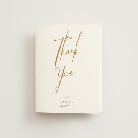 Folded Wedding Thank You Cards