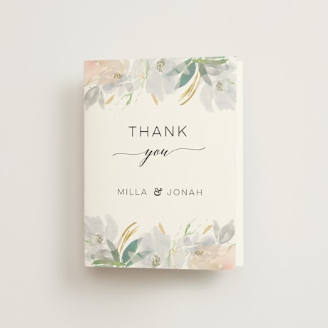 Folded Wedding Thank You Cards