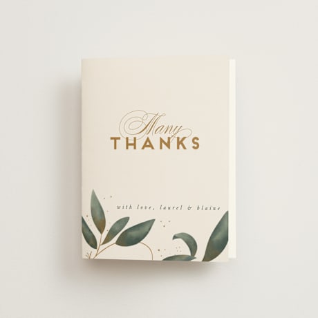 Folded Wedding Thank You Cards