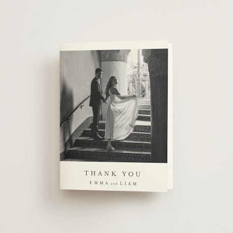 Folded Wedding Thank You Cards