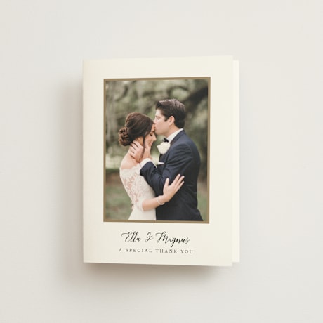 Folded Wedding Thank You Cards